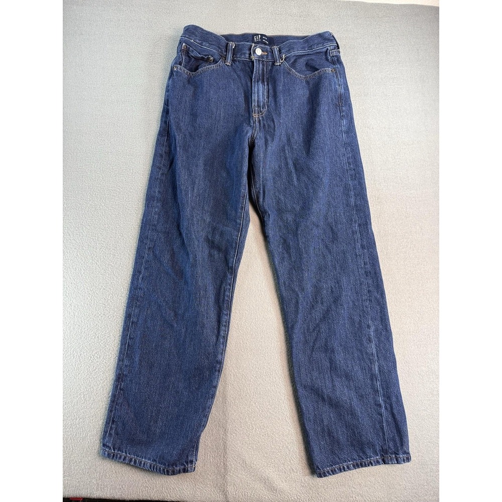 Gap Relaxed Fit UL Jeans Mens 32x32 Dark Wash Blue Relaxed Straight Denim Casual
